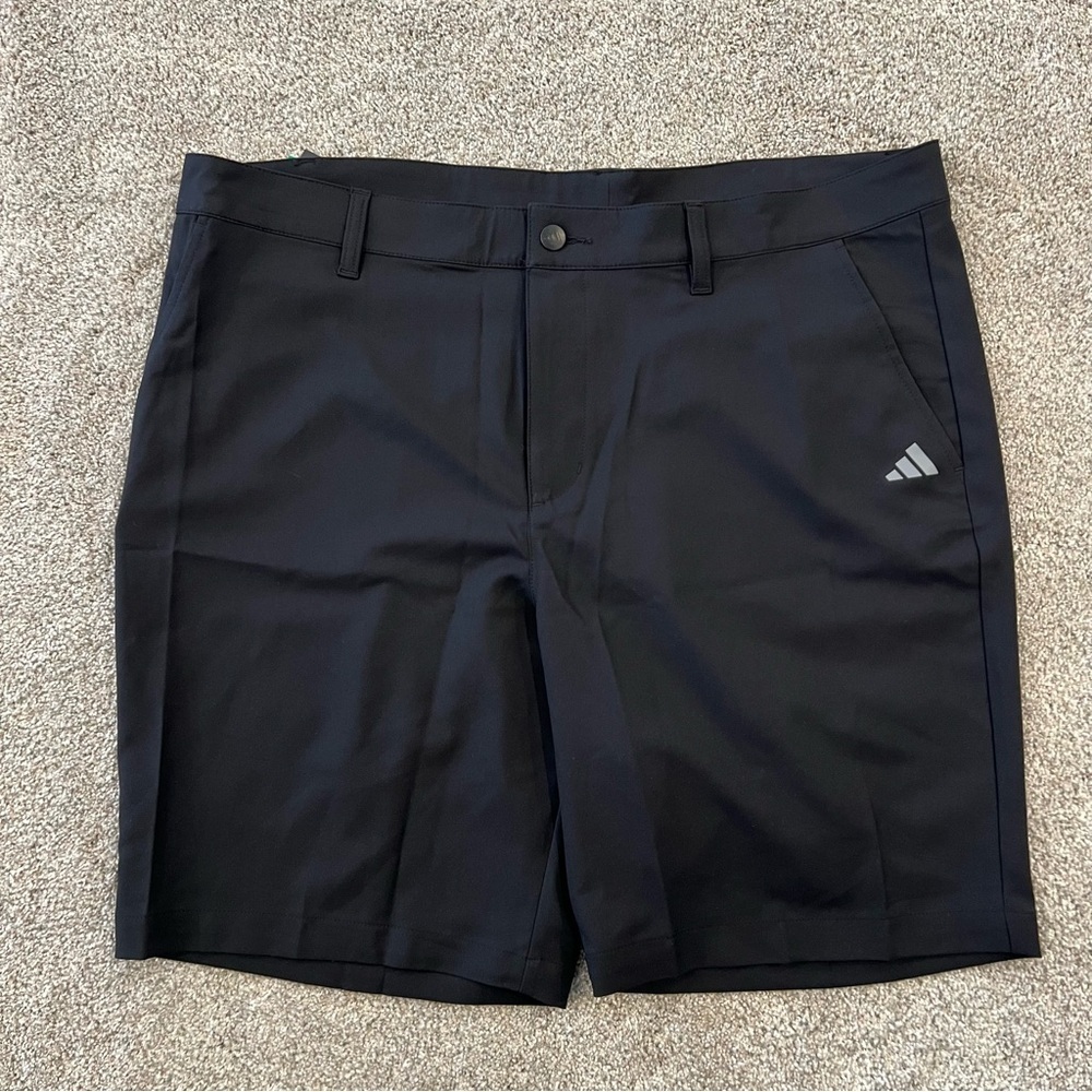 Adidas NWT Golf Short Black 9” Inseam Men Size 38 Item# 1870952 Outdoor Active